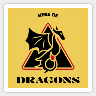 Here be Dragons Sticker